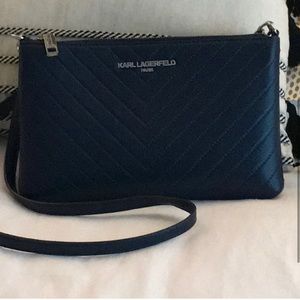 Karl Lagerfeld Chevron crossbody bag